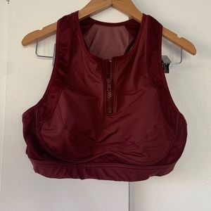 Fabletics Blare Front Zip High Impact Sports Bra